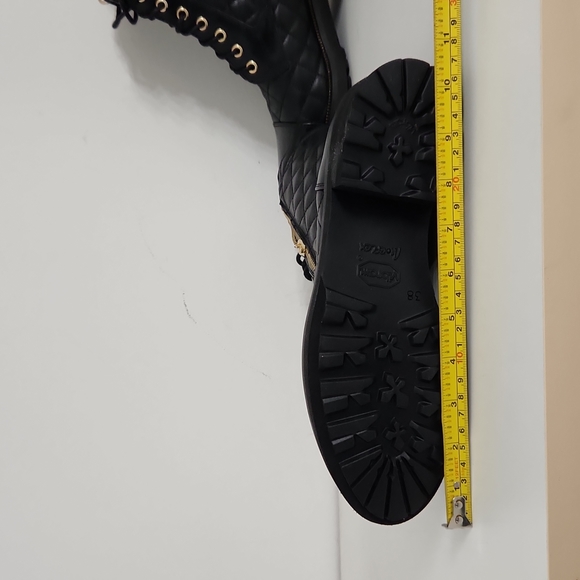 Ron White Quilted Black Leather boots - Picture 5 of 6